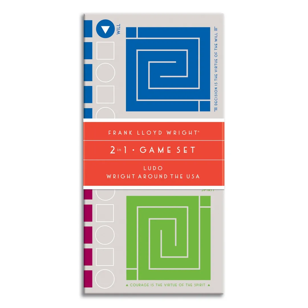 Galison Frank Lloyd Wright 2-In-1 Game Set