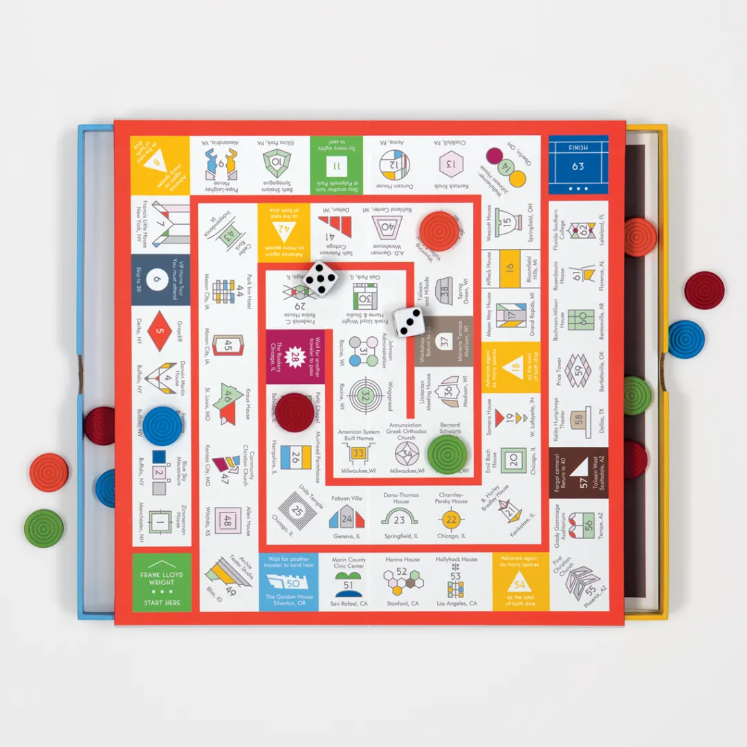Galison Frank Lloyd Wright 2-In-1 Game Set