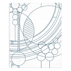 Galison Frank Lloyd Wright March Balloons Paint By Number Kit