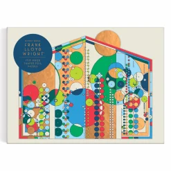Galison Frank Lloyd Wright Midway Mural 750 Piece Shaped Foil Puzzle