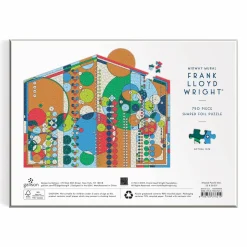 Galison Frank Lloyd Wright Midway Mural 750 Piece Shaped Foil Puzzle