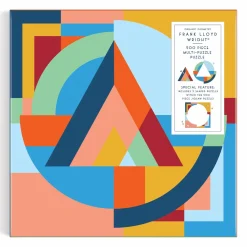 Galison Frank Lloyd Wright Organic Geometry 500 Piece Multi-Puzzle Puzzle