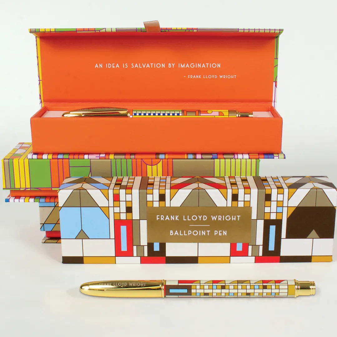Galison Frank Lloyd Wright Saguaro Forms & Cactus Flowers Boxed Pen