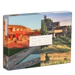 Galison Frank Lloyd Wright Taliesin and Taliesin West Double-Sided 500 Piece Jigsaw Puzzle