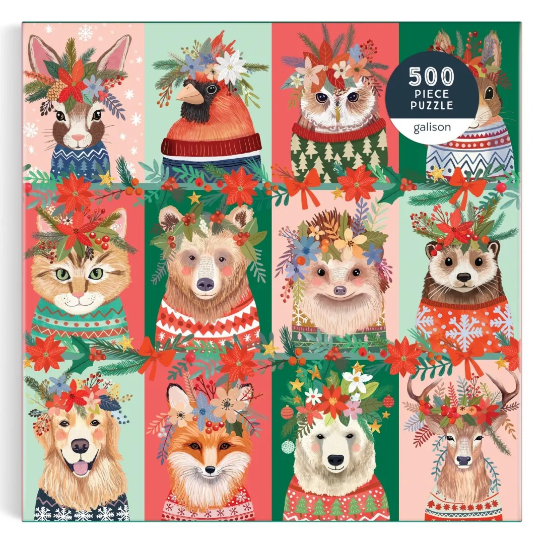 Galison Furry And Bright 500 Piece Puzzle