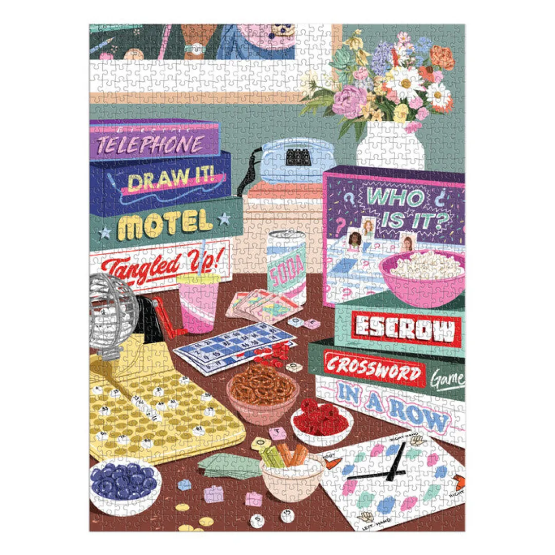 Galison Game Night 1000 Piece Puzzle