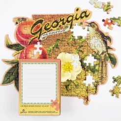 Galison Georgia Mini Shaped Puzzle