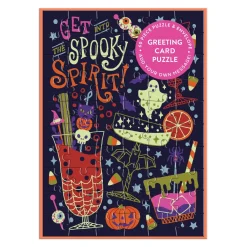 Galison Get into the Spooky Spirit Greeting Card Puzzle