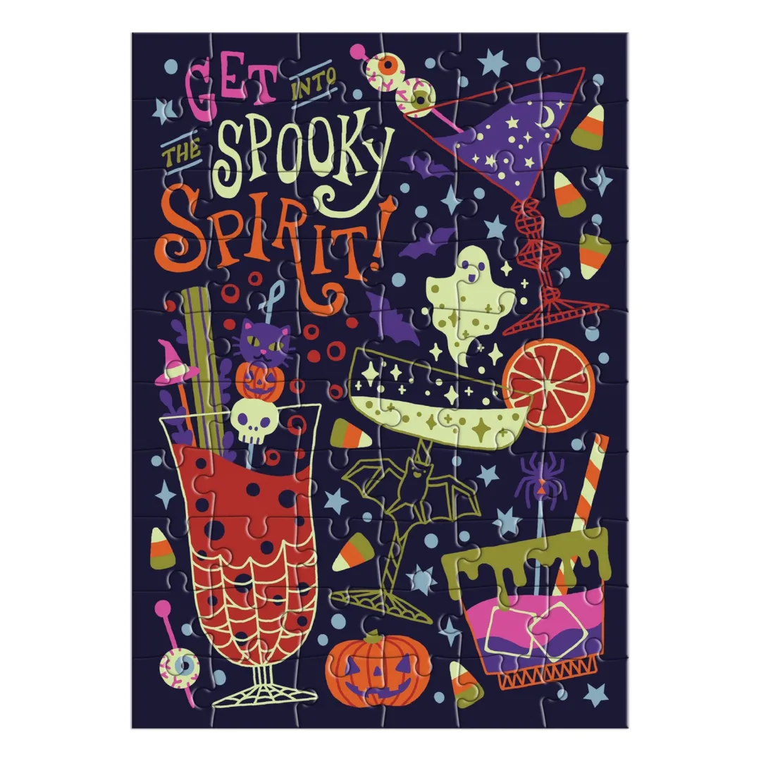 Galison Get into the Spooky Spirit Greeting Card Puzzle