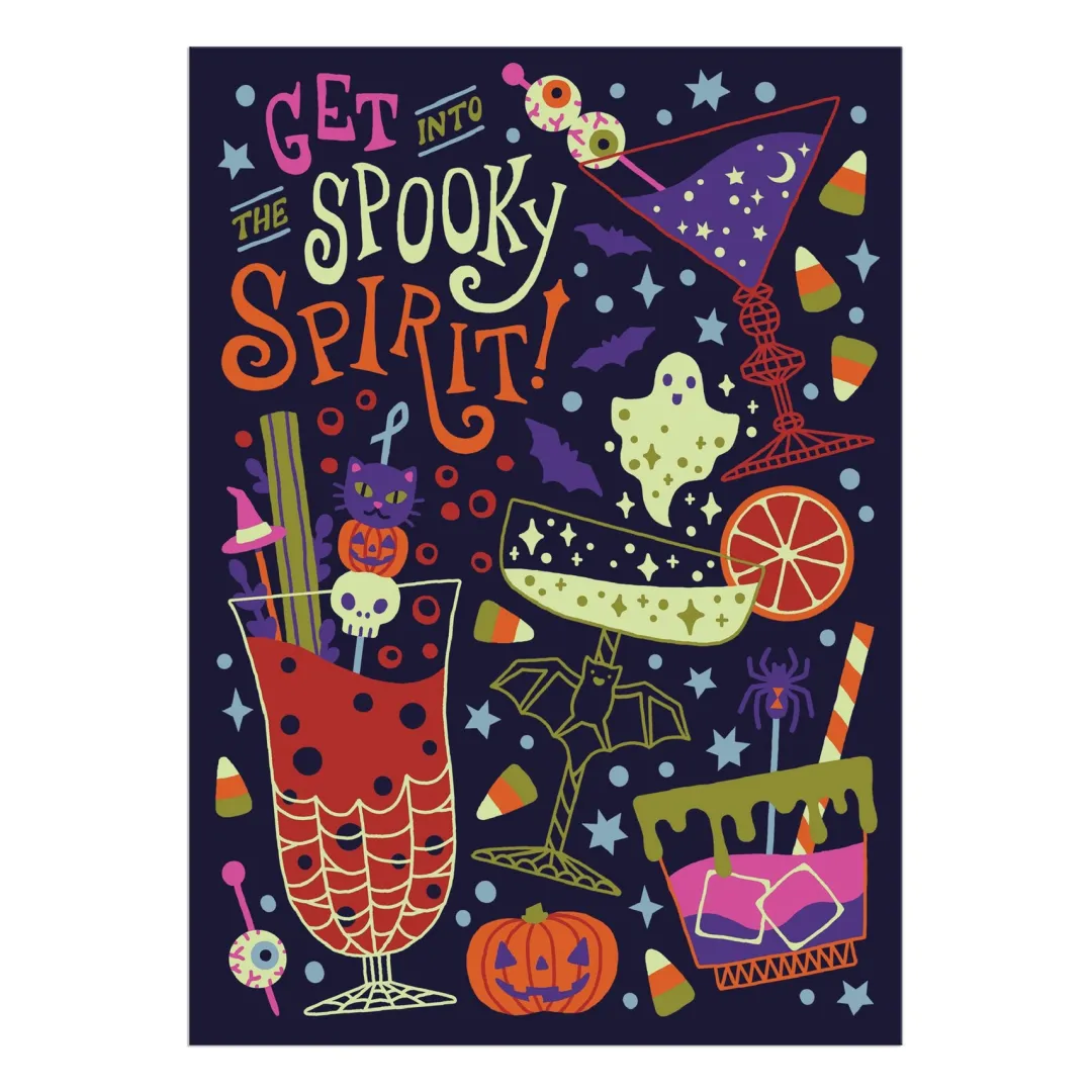Galison Get into the Spooky Spirit Greeting Card Puzzle