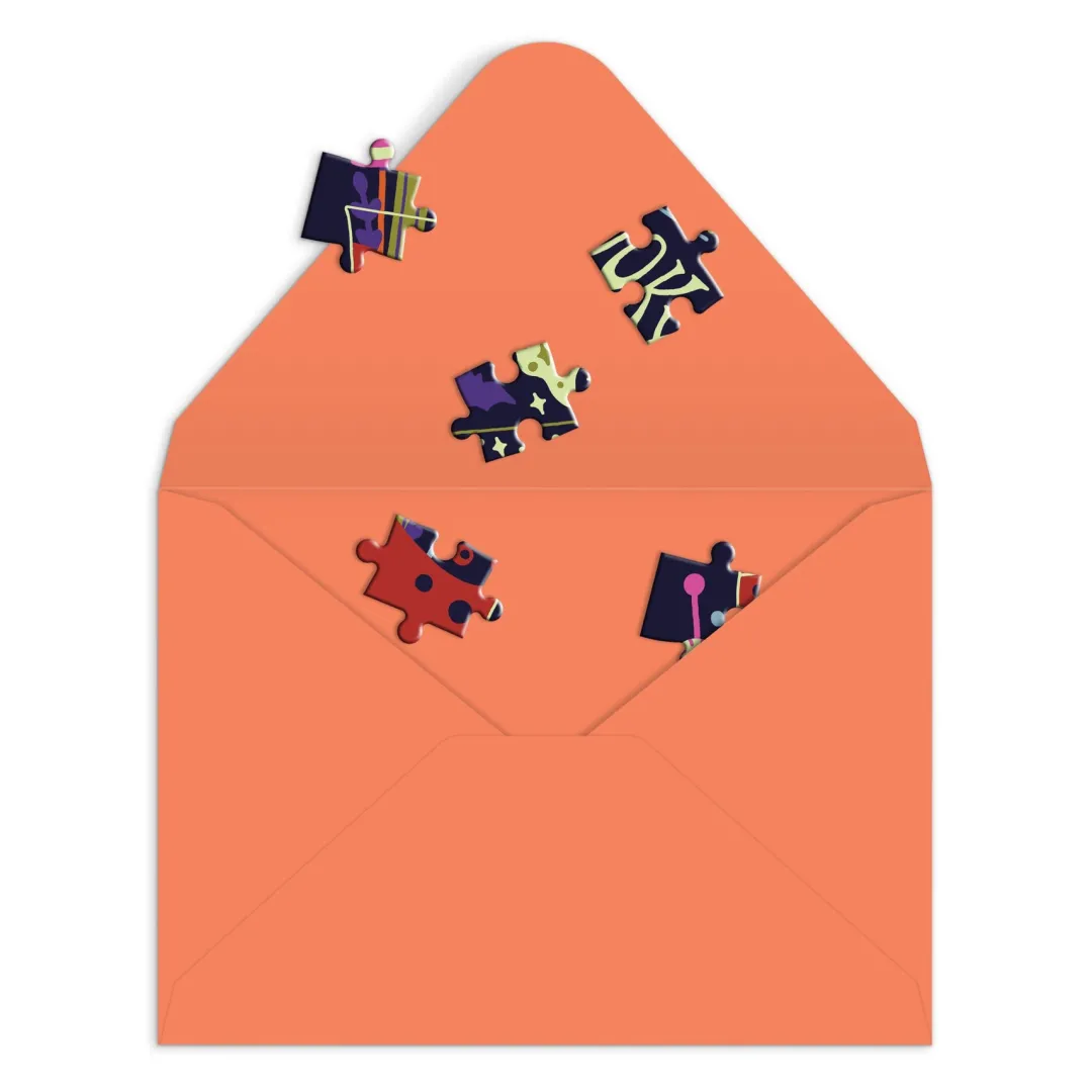 Galison Get into the Spooky Spirit Greeting Card Puzzle