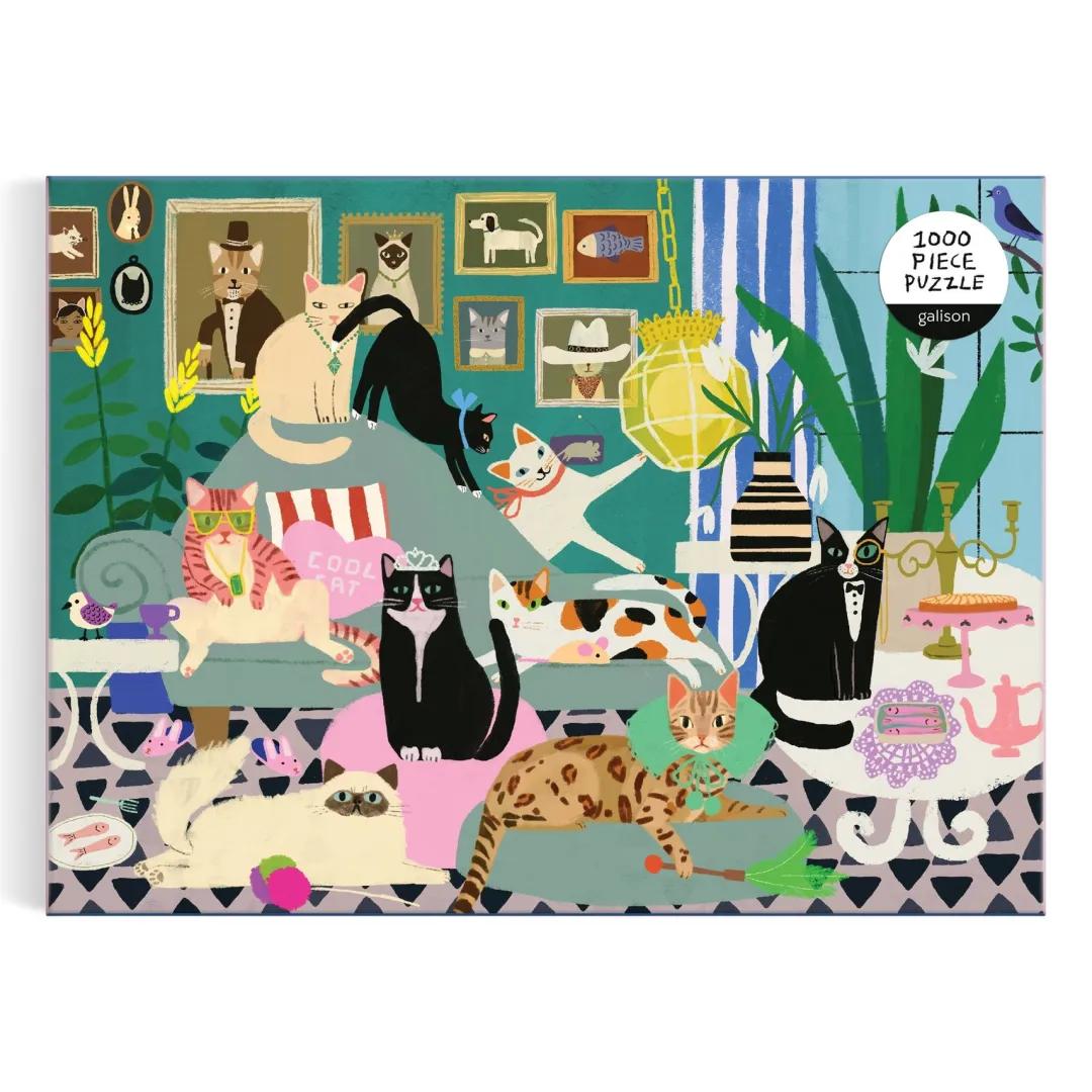 Galison Glamour Cats 1000 Piece Puzzle