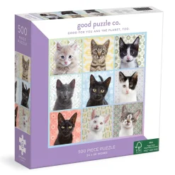 Galison Good Puzzle Co. Cat Portraits 500pc Puzzle