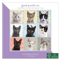 Galison Good Puzzle Co. Cat Portraits 500pc Puzzle