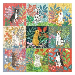 Galison Good Puzzle Co. Dogs and Flowers 500pc Puzzle