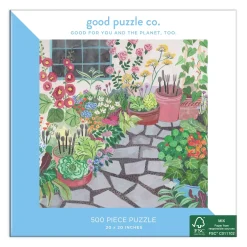 Galison Good Puzzle Co. Outdoor Garden 500pc Puzzle
