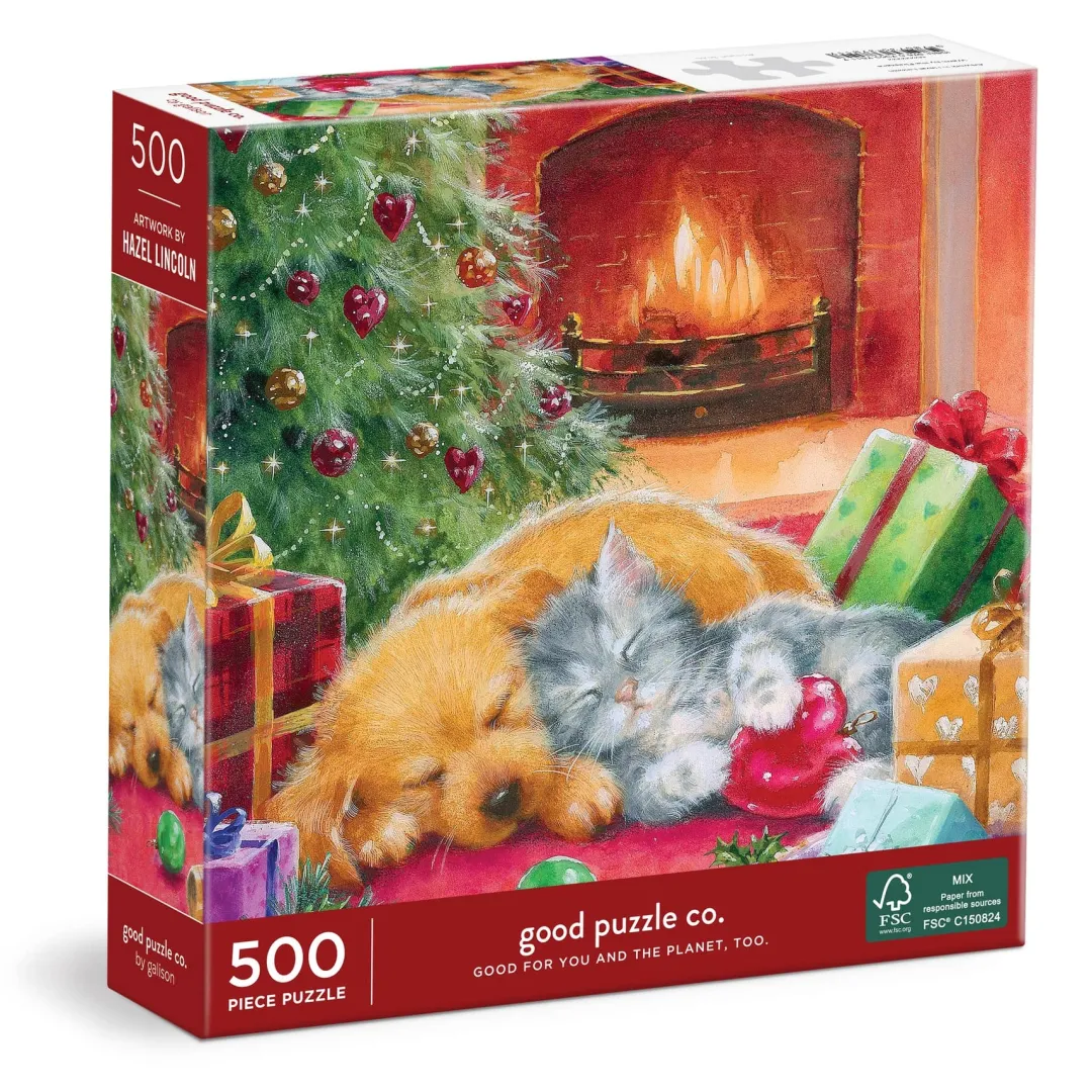 Galison Good Puzzle Co. Warm by the Fireplace 500pc Puzzle