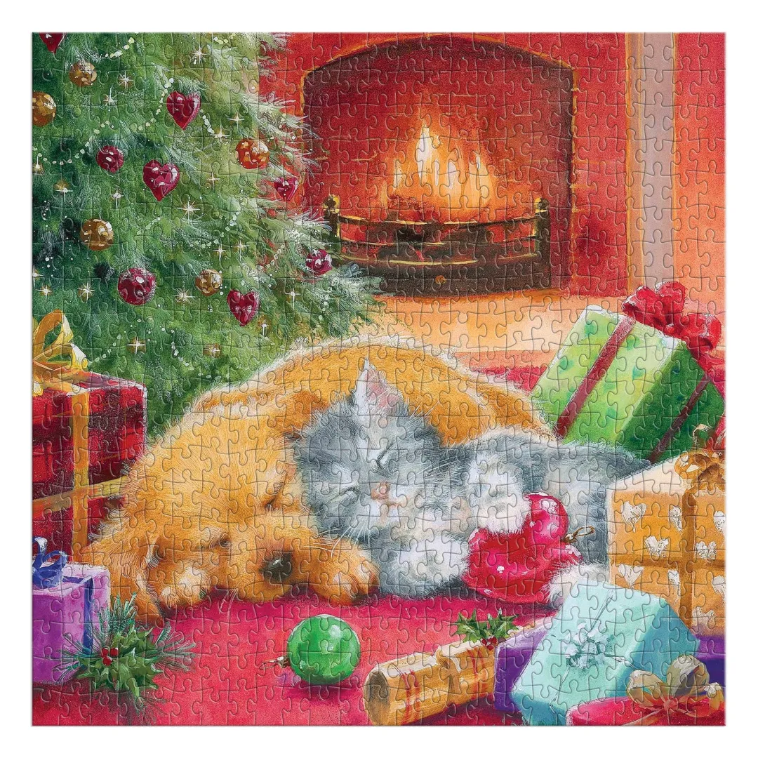 Galison Good Puzzle Co. Warm by the Fireplace 500pc Puzzle