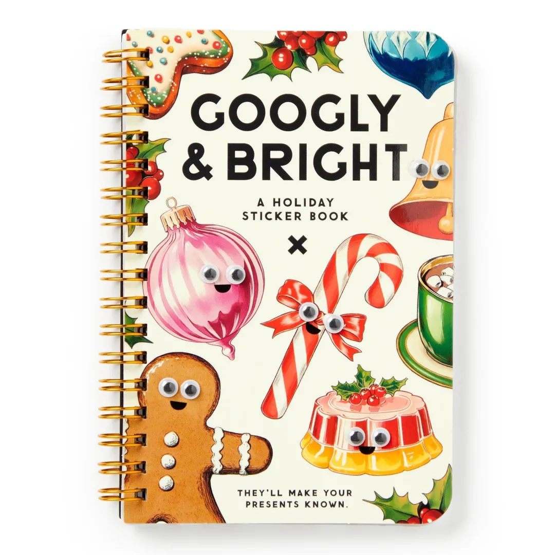 Galison Googly & Bright Holiday Sticker Book