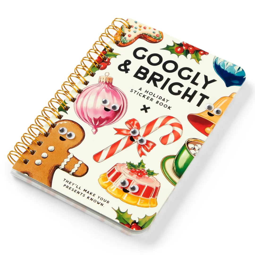 Galison Googly & Bright Holiday Sticker Book