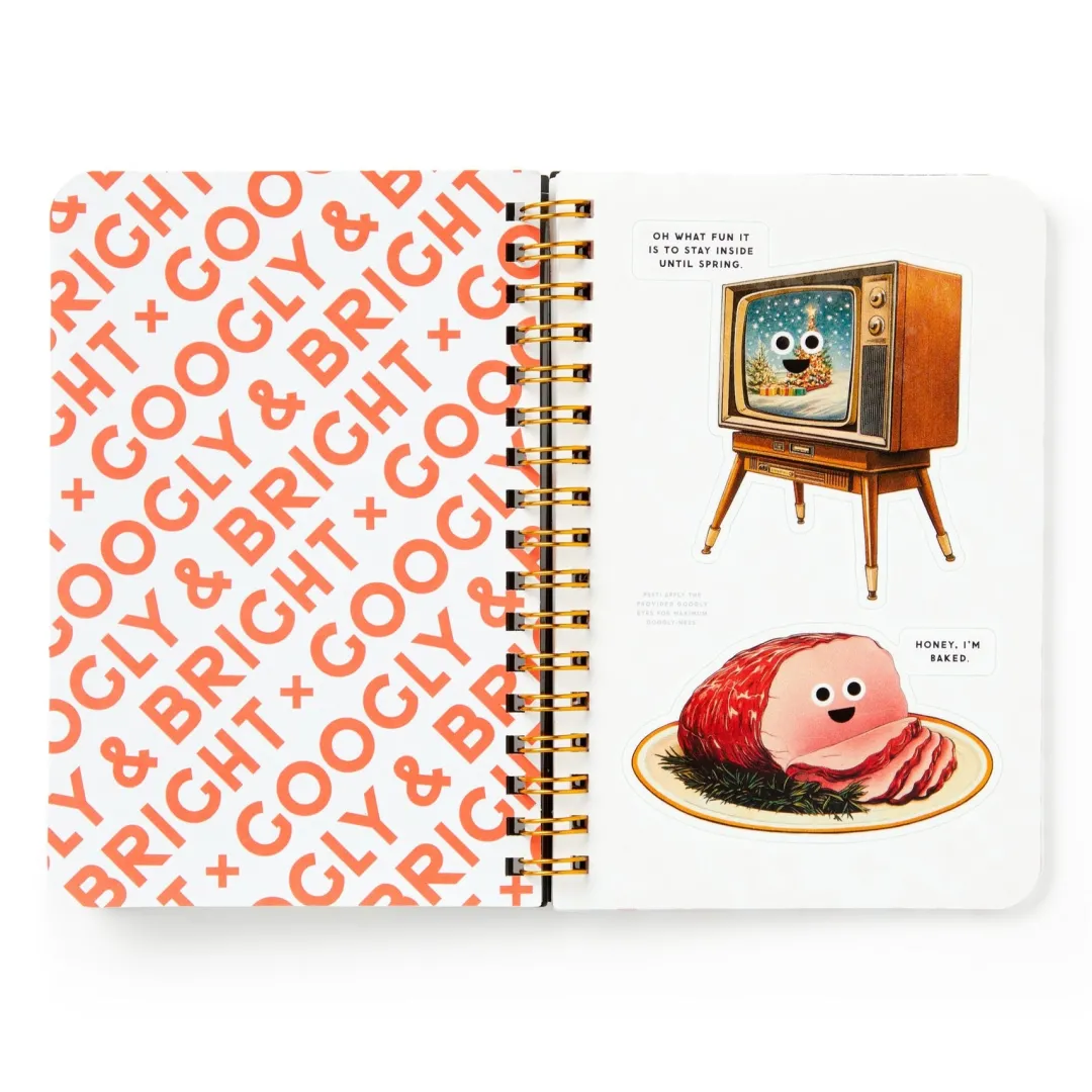 Galison Googly & Bright Holiday Sticker Book