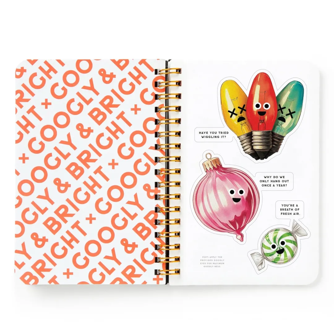 Galison Googly & Bright Holiday Sticker Book