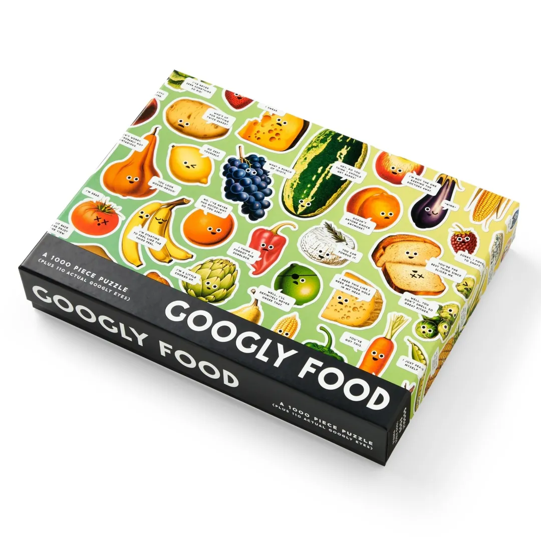 Galison Googly Food 1000 Piece Puzzle