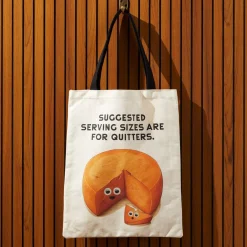 Galison Googly Food Canvas Tote