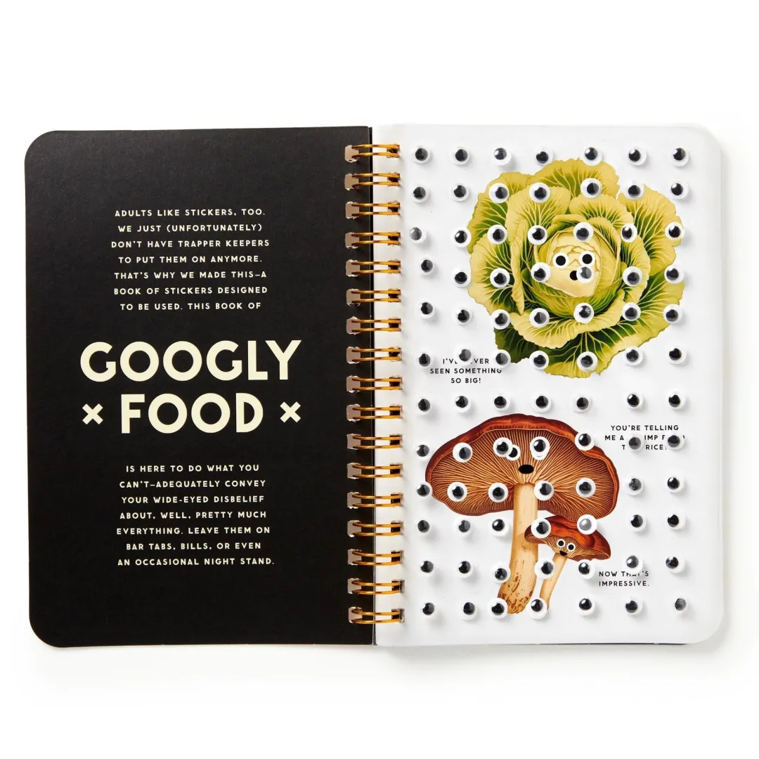 Galison Googly Food Sticker Book