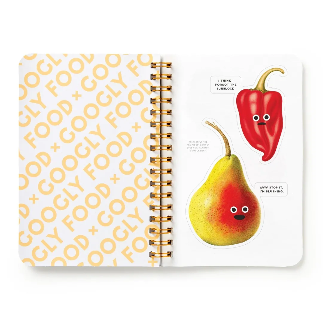Galison Googly Food Sticker Book