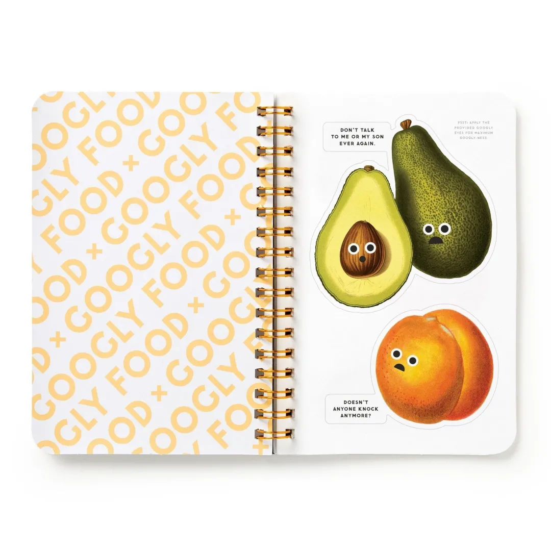 Galison Googly Food Sticker Book