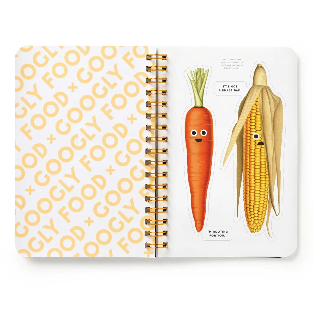 Galison Googly Food Sticker Book
