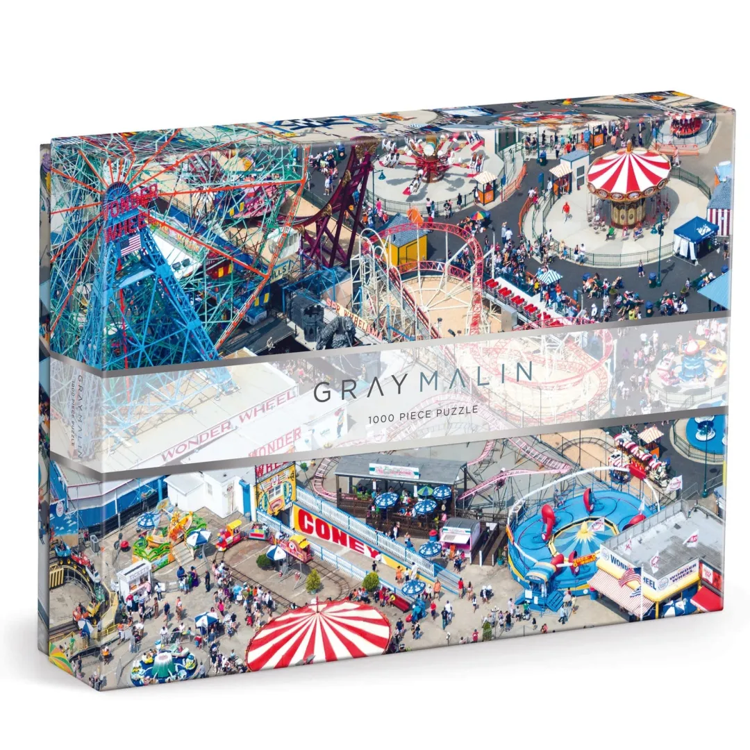 Galison Gray Malin 1000 Piece Puzzle Coney Island