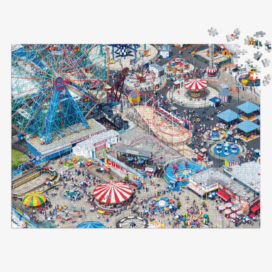 Galison Gray Malin 1000 Piece Puzzle Coney Island