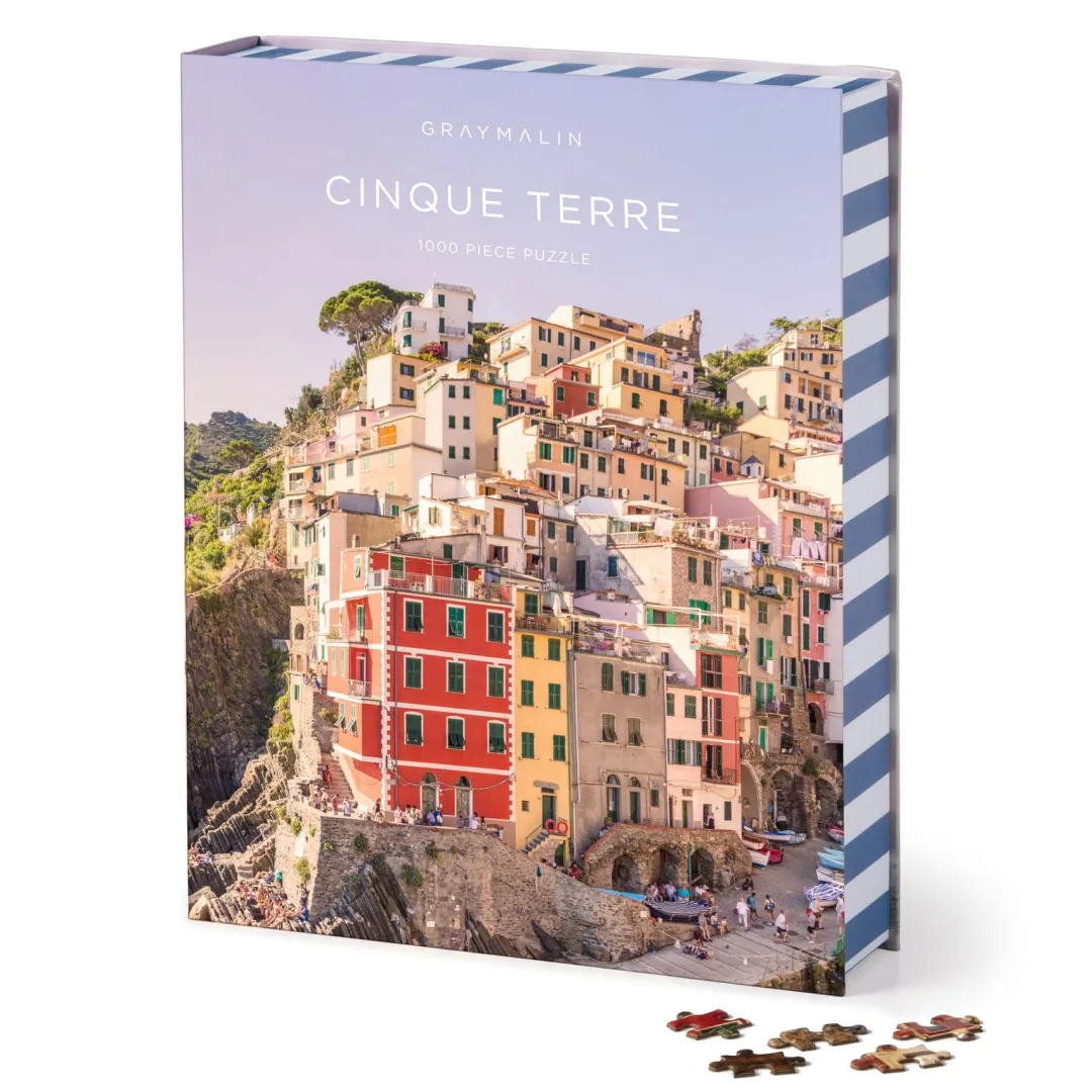 Galison Gray Malin Cinque Terre 1000 Piece Book Puzzle