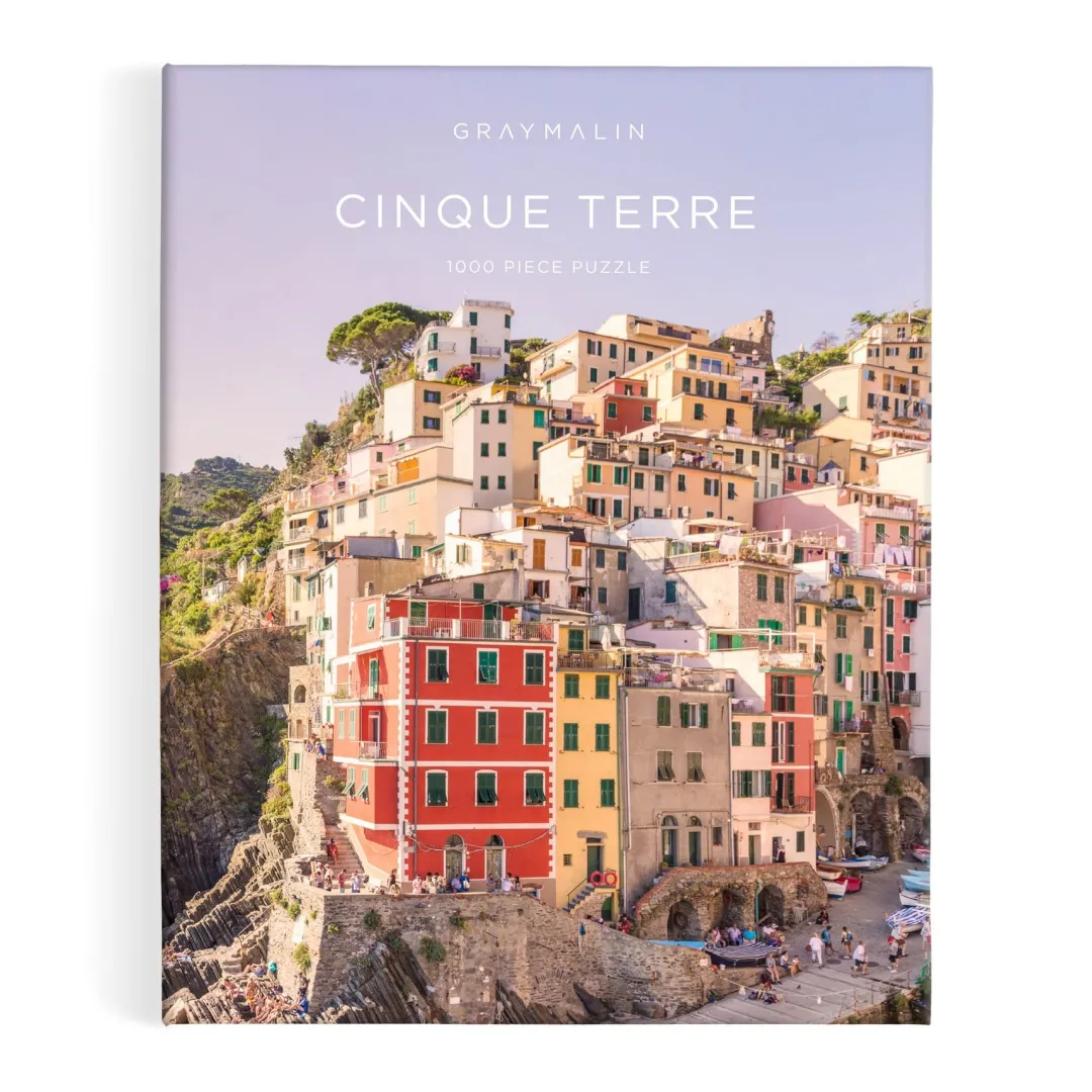 Galison Gray Malin Cinque Terre 1000 Piece Book Puzzle