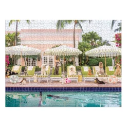 Galison Gray Malin Pool Day Palm Beach 1000 Piece Book Box Puzzle