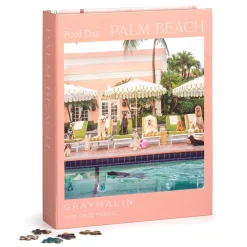 Galison Gray Malin Pool Day Palm Beach 1000 Piece Book Box Puzzle
