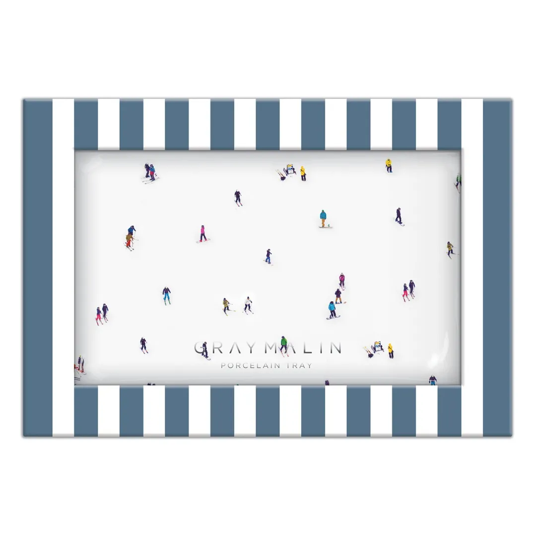 Galison Gray Malin The Skiers Porcelain Tray