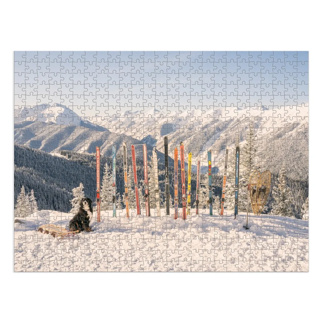 Galison Gray Malin The Winter 500 Piece Double-Sided Puzzle