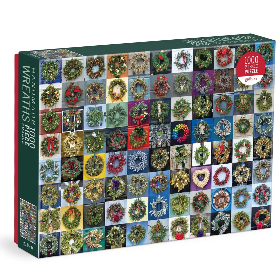 Galison Handmade Wreaths 1000 Piece Puzzle