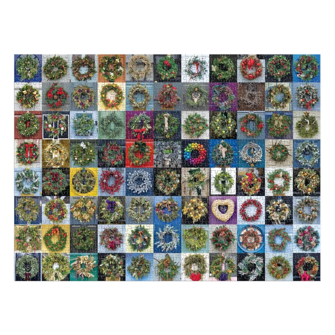 Galison Handmade Wreaths 1000 Piece Puzzle