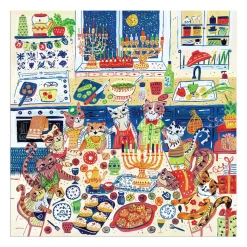 Galison Happy Hanukcats 500 Piece Puzzle