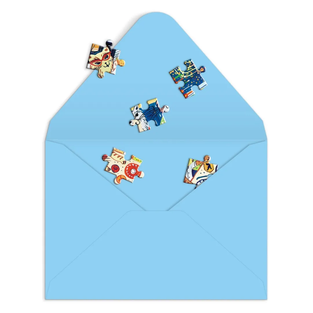 Galison Happy Hanukcats Greeting Card Puzzle