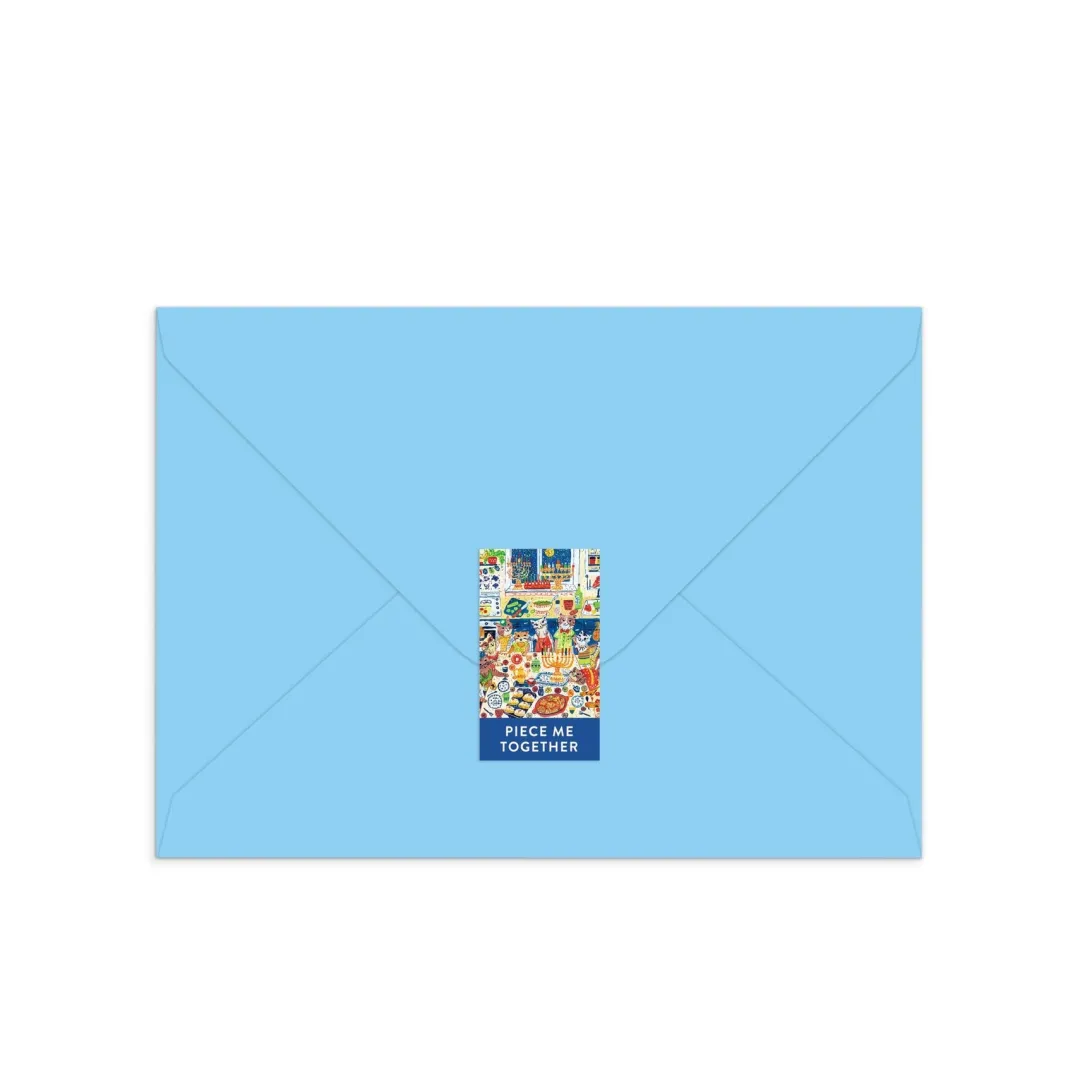 Galison Happy Hanukcats Greeting Card Puzzle