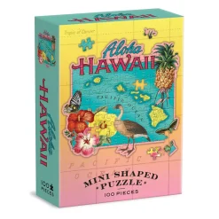 Galison Hawaii Mini Shaped Jigsaw Puzzle