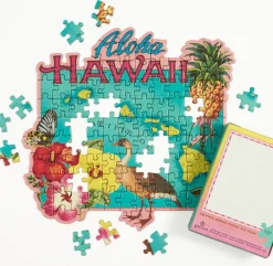 Galison Hawaii Mini Shaped Jigsaw Puzzle