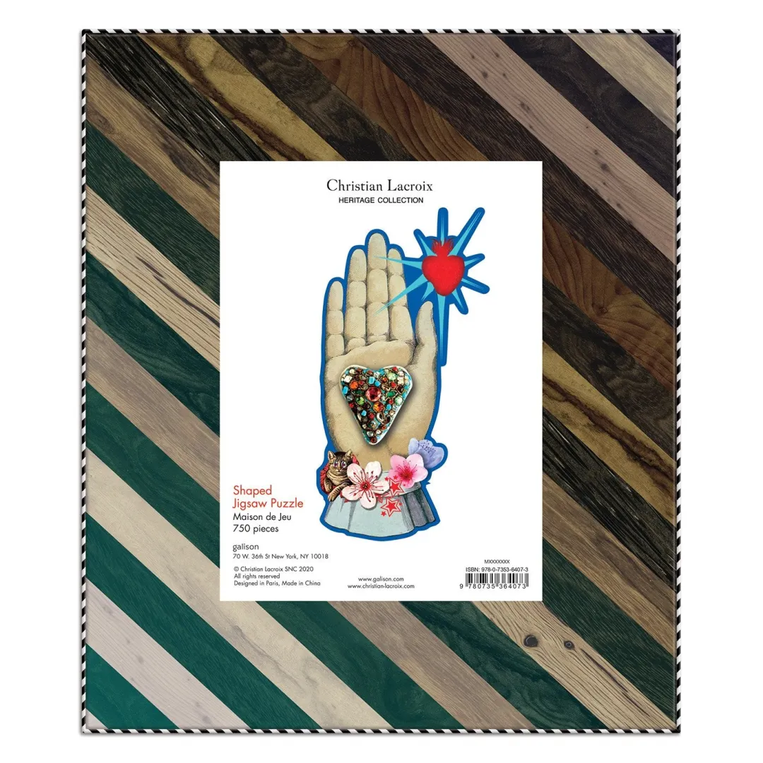 Galison Heritage Collection Maison de Jeu 750 Piece Shaped Jigsaw Puzzle
