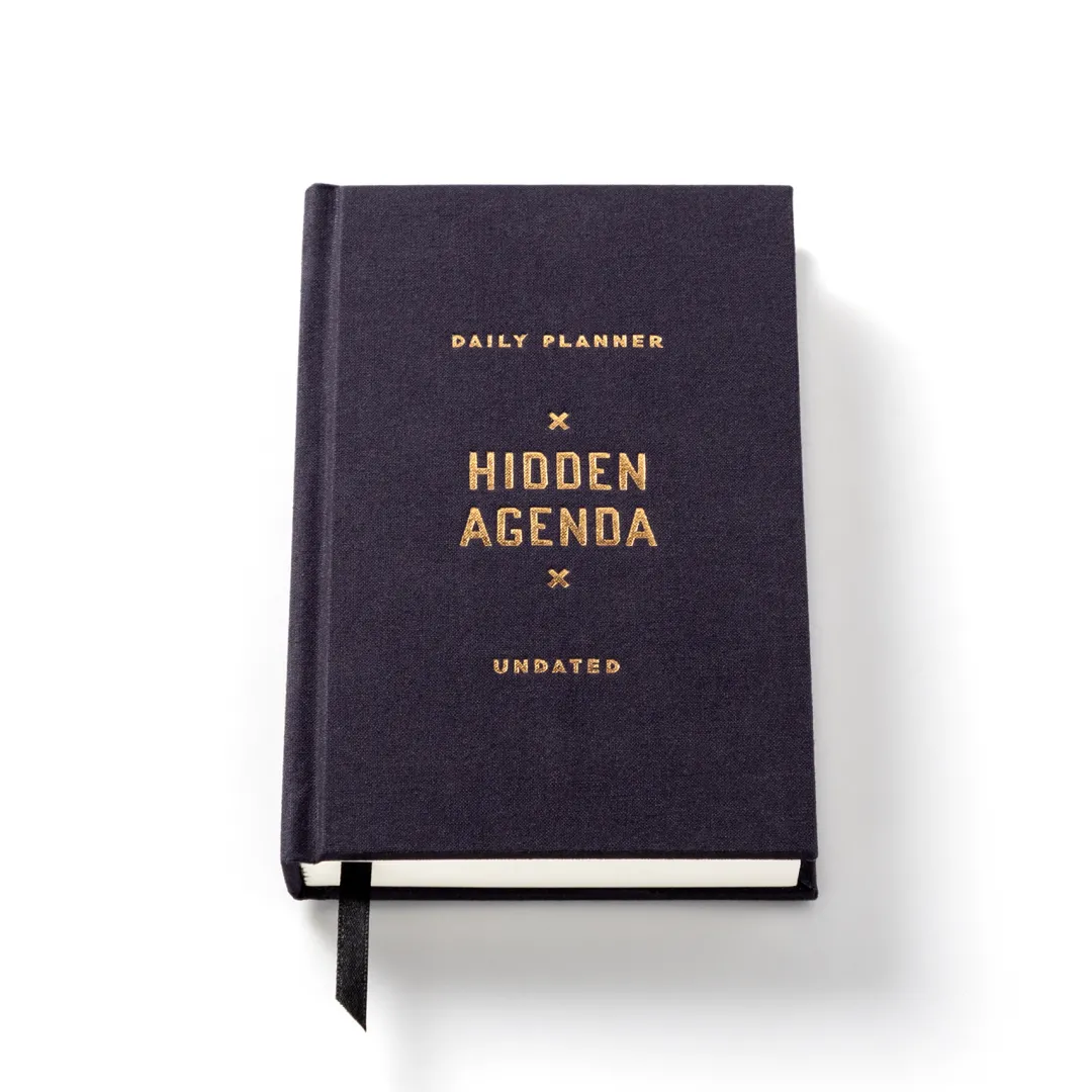 Galison Hidden Agenda Undated Mini Planner