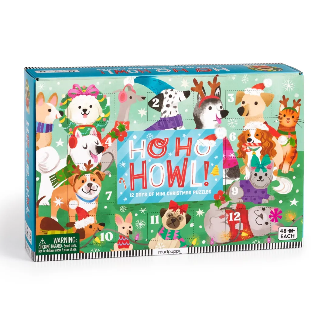 Galison Ho Ho Howl! Countdown Puzzle Set